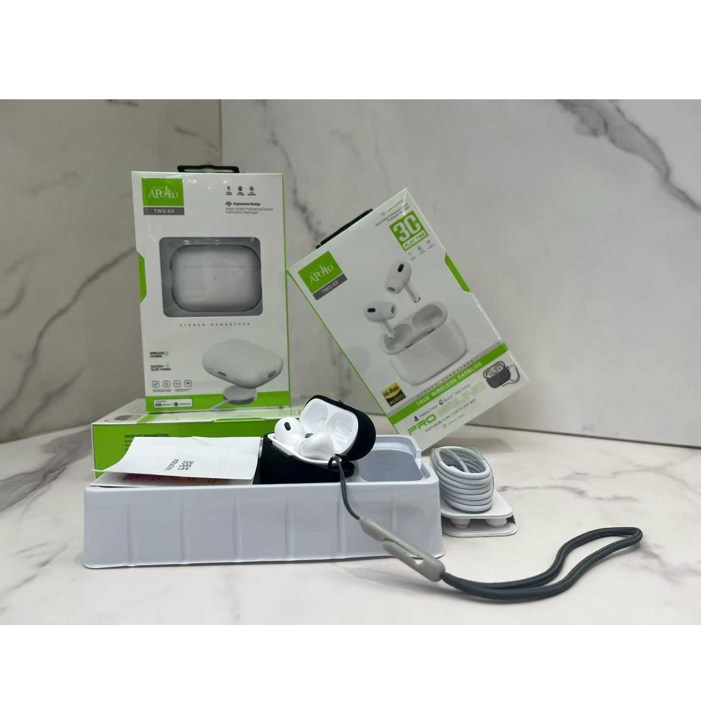 هدفون بلوتوثی موزیک آپولو مدل True Wireless C05 K5