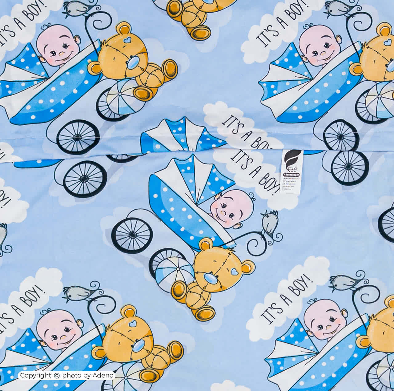 ملحفه کودک آدنو مدل Baby کد CH163 سایز 100x150 سانتی متر