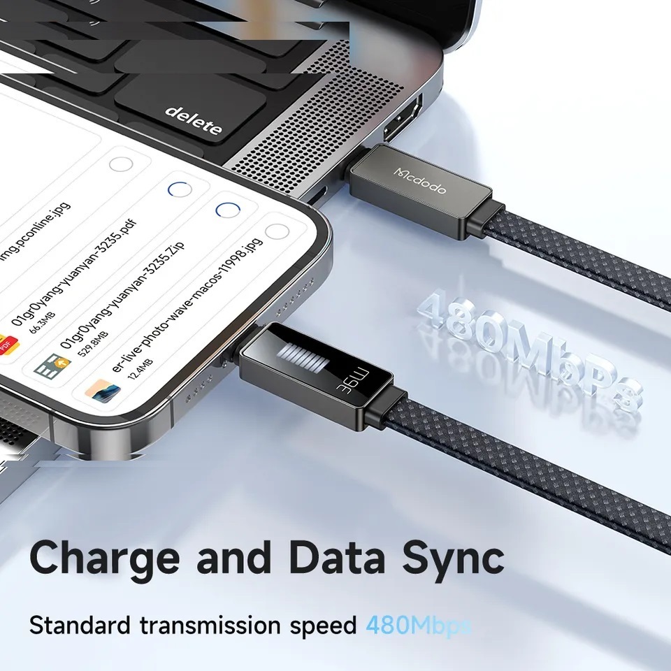 کابل تبدیل USB-C به لایتنینگ مک دودو مدل CA-496 طول 1.2 متر