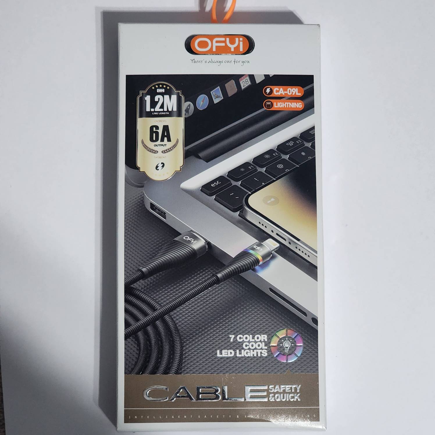 کابل تبدیل USB به لایتنینگ افی مدل CA-09L طول 1.2 متر