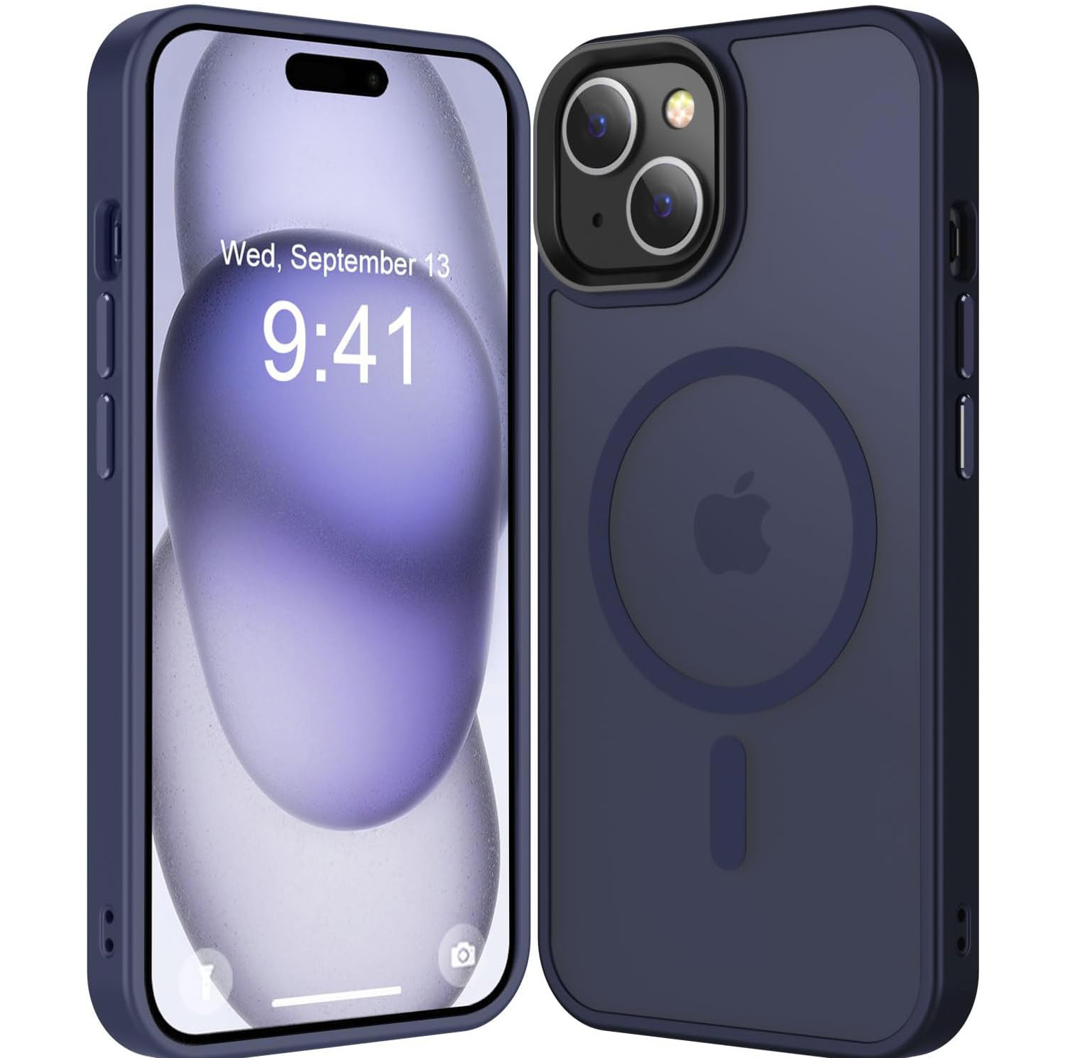 کاور بادی قاب مدل مگ سیف مات مناسب برای گوشی موبایل اپل iPhone 13