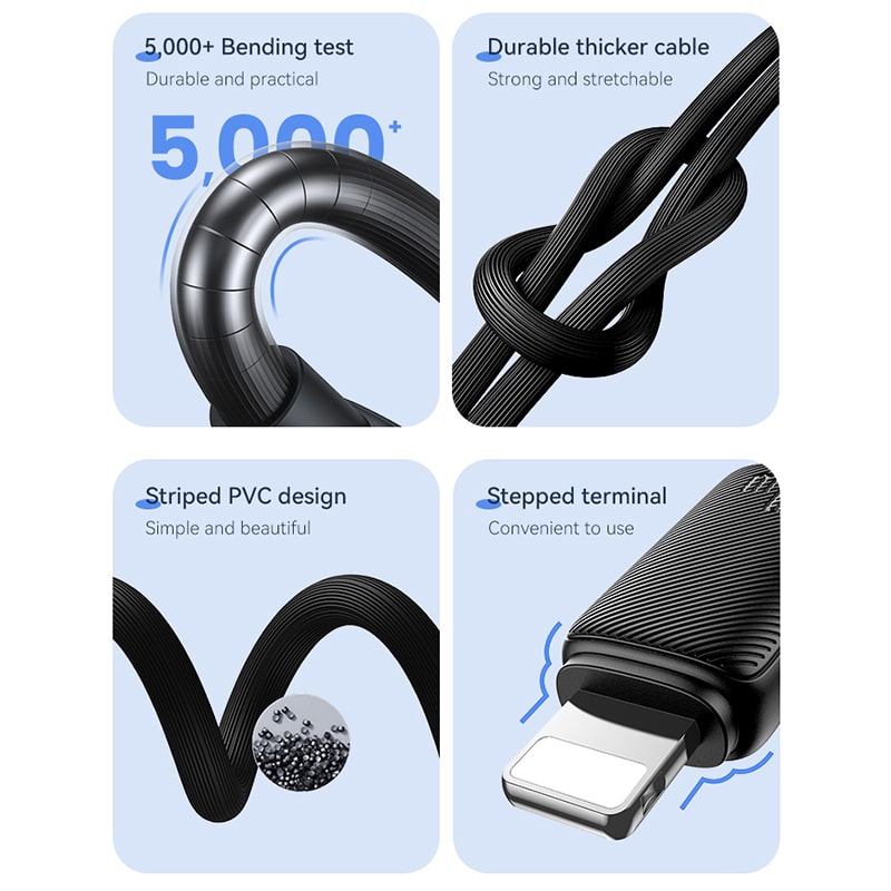 کابل تبدیل USB-C به لایتنینگ یوسمز مدل SJ697 طول 2 متر