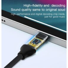 کابل تبدیل USB-C به AUX یسیدو مدل YAU-20 طول 1 متر