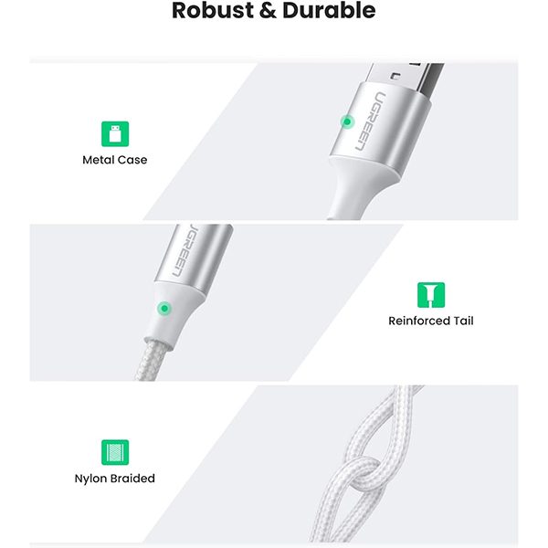 کابل تبدیل USB به USB-C یوگرین مدل L514-45075 طول 1 متر