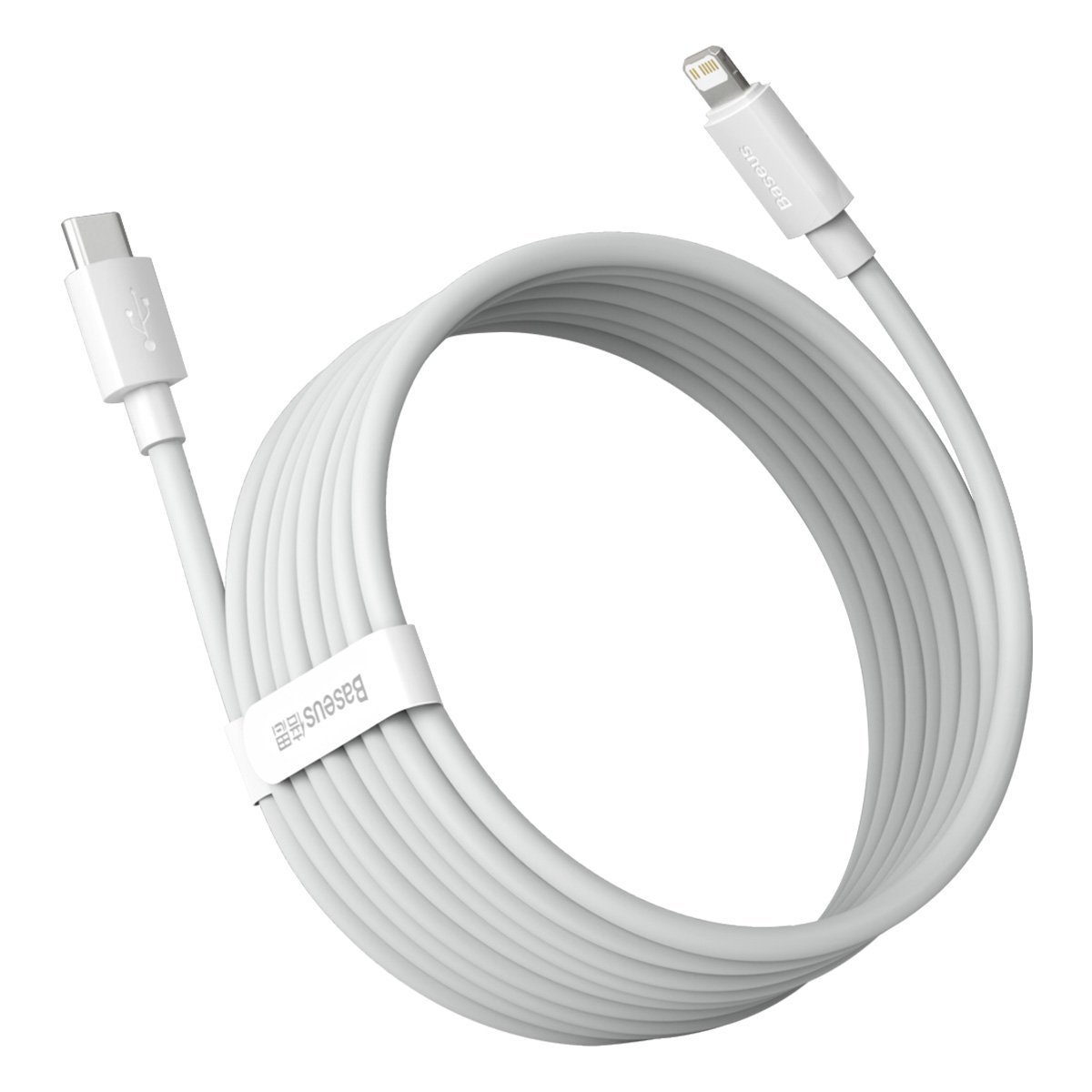 کابل تبدیل USB-C به لایتنینگ باسئوس مدل Superior PD طول 1.5 متر بسته دو عددی