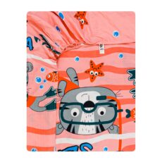 ملحفه میکرو کودک آدنو مدل Lovely cat کد MC16 سایز 70×135 سانتی متر
