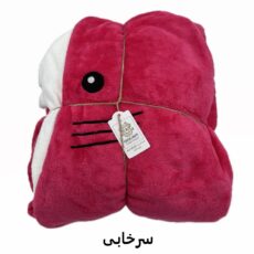 پتو کودک کوکوجم مدل کوسه ای سایز 50x100 سانتی متر