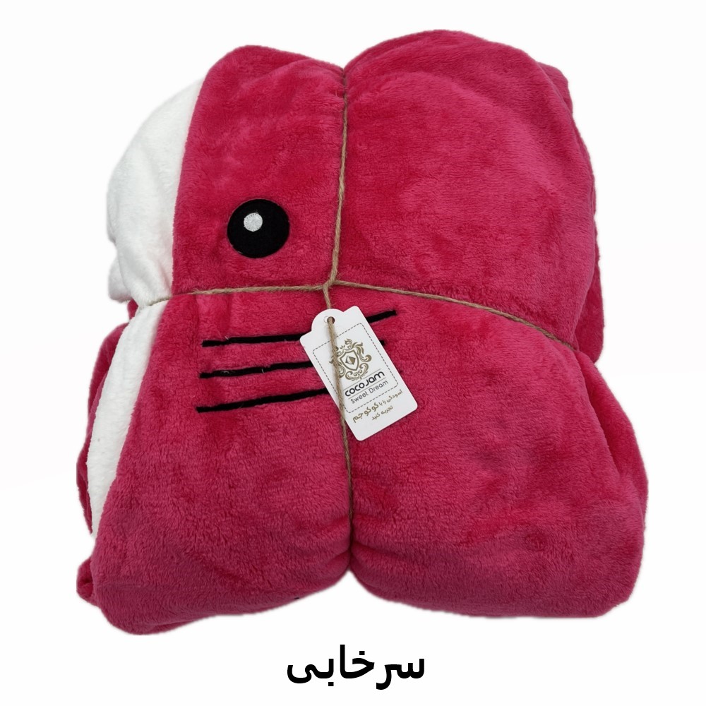 پتو کودک کوکوجم مدل کوسه ای سایز 50x100 سانتی متر