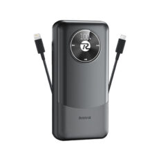 پاوربانک ریمکس مدل Fast Charge 2way ظرفیت 20000 میلی آمپر ساعت به همراه کابل USB-C و لایتنینگ