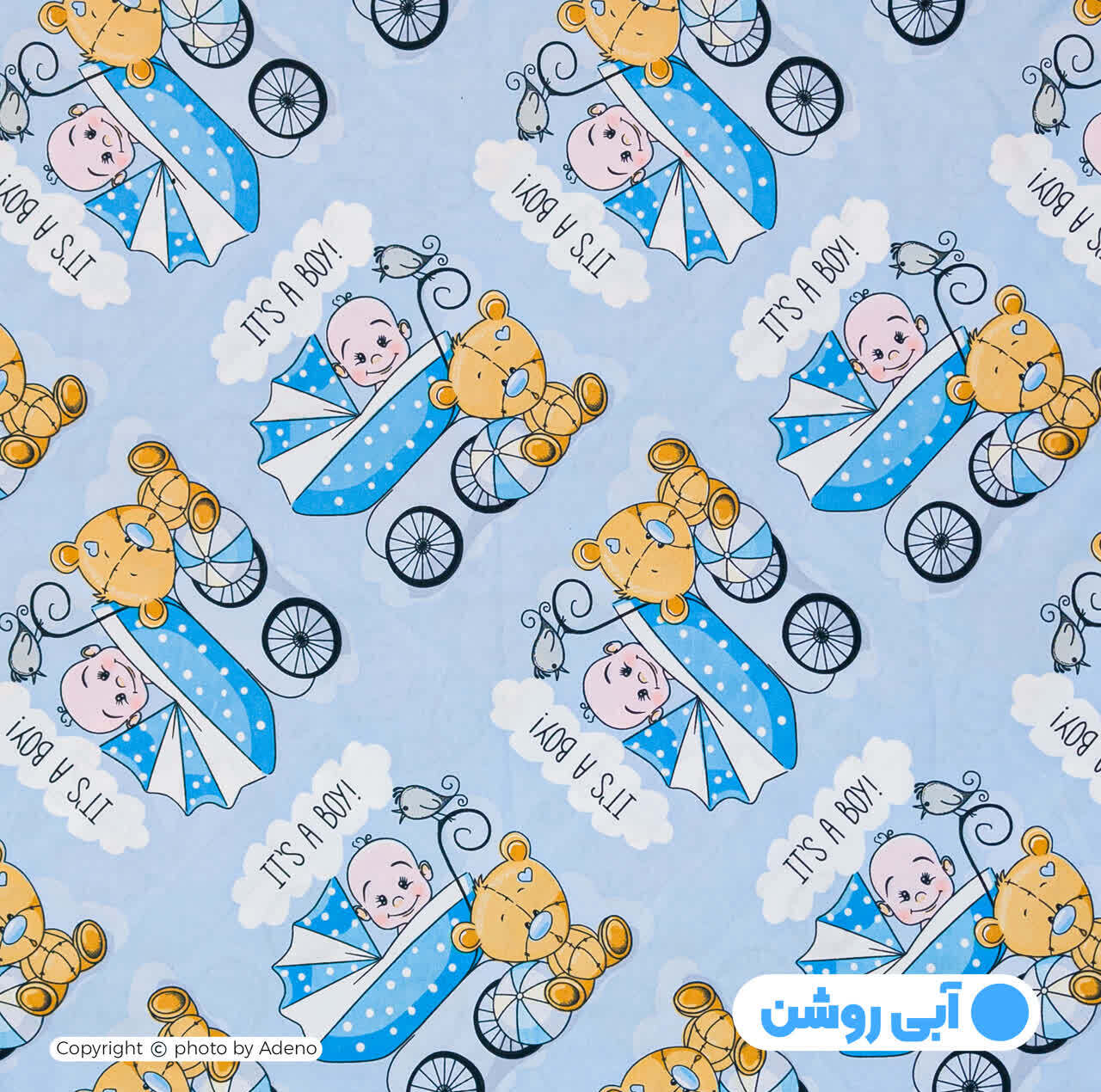 ملحفه کودک آدنو مدل Baby کد CH163 سایز 70x135 سانتی متر