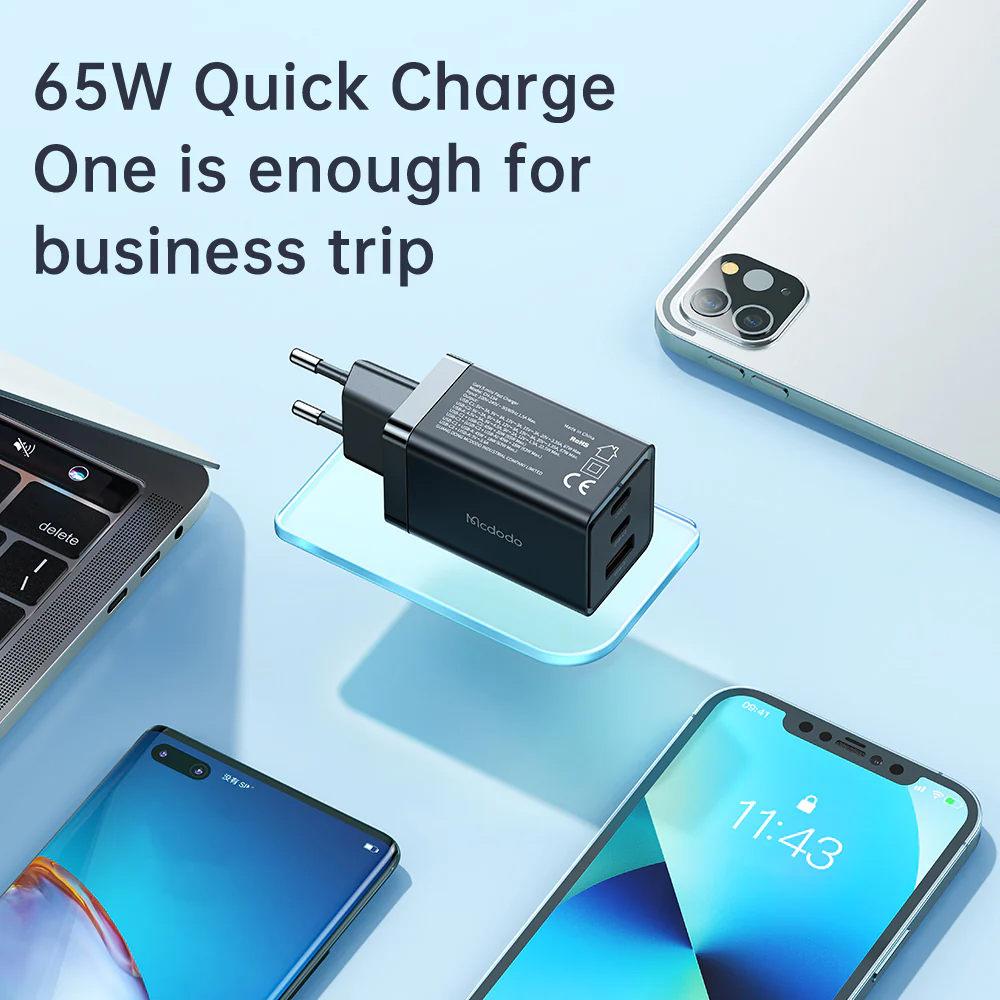 شارژر دیواری 65 وات مک دودو مدل GaN5 mini
