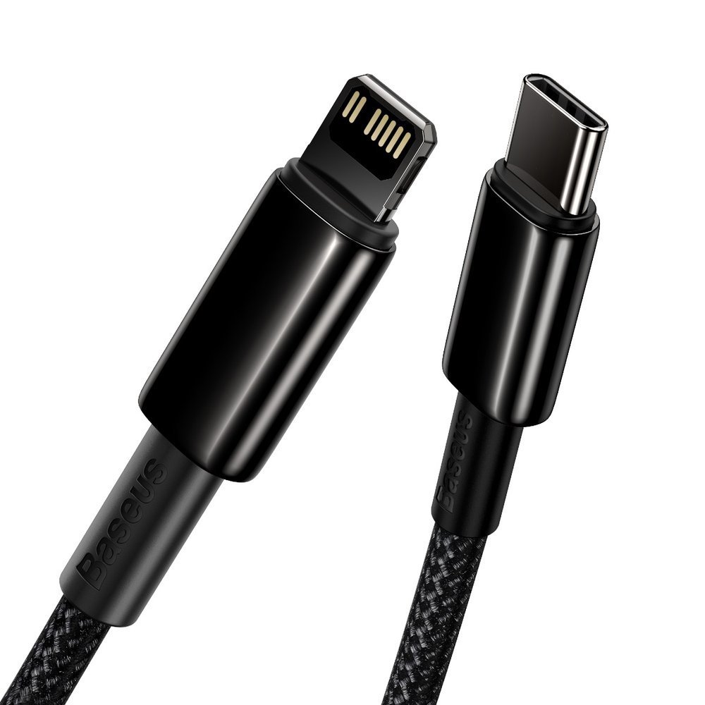 کابل تبدیل USB-C به لایتنینگ باسئوس مدل Tungsten طول 2 متر