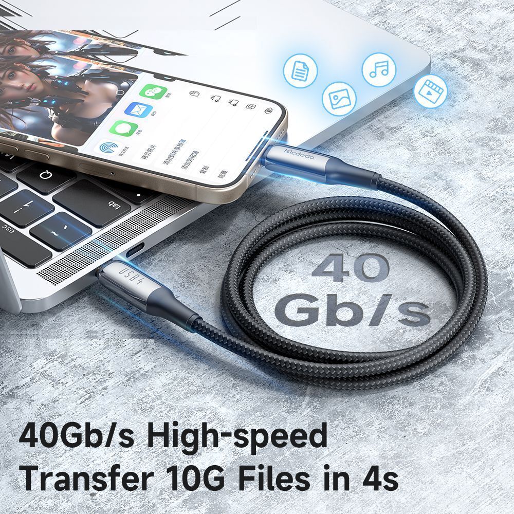 کابل USB-C مک دودو مدل 240W USB 4 طول 1.2 متر
