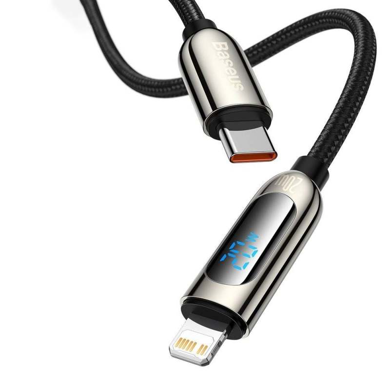 کابل تبدیل USB-C به لایتنینگ باسئوس مدل  CATLSK 20W PD طول 1 متر
