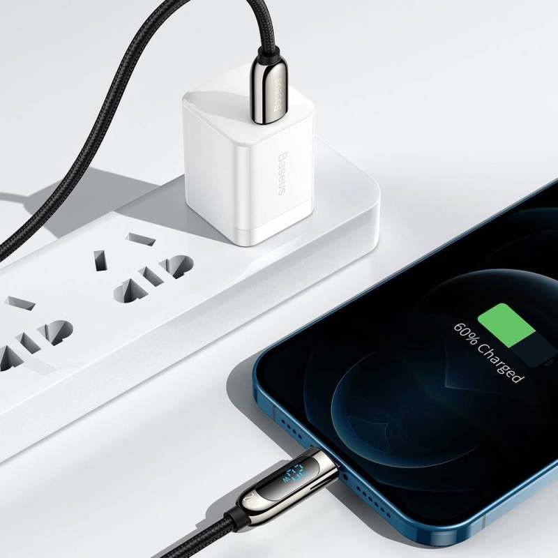 کابل تبدیل USB-C به لایتنینگ باسئوس مدل  CATLSK 20W PD طول 1 متر