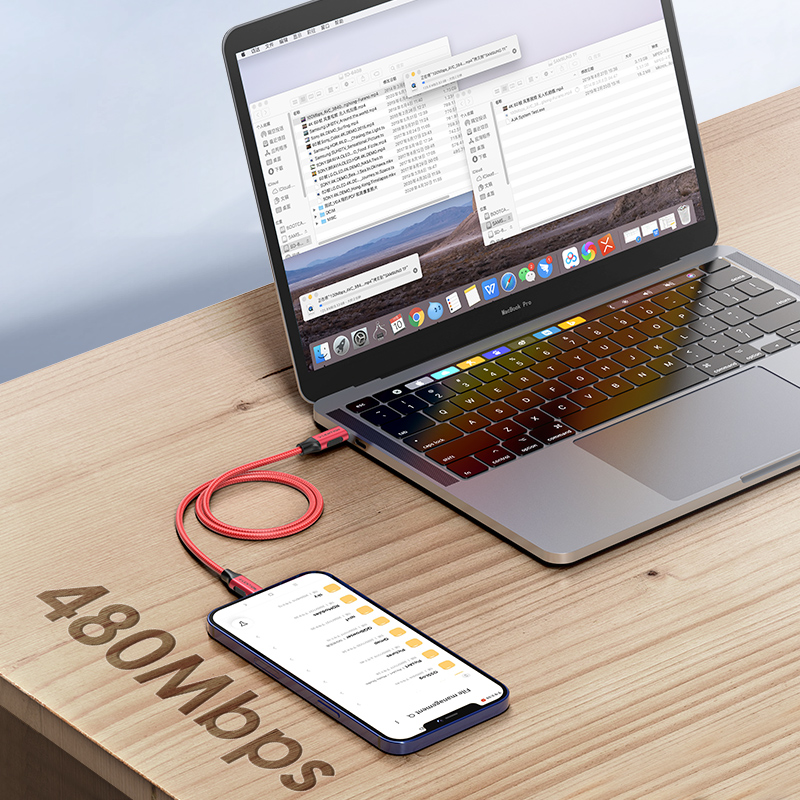 کابل لنشن USB-C به لایتنینگ مدل CLN-2M طول 2 متر