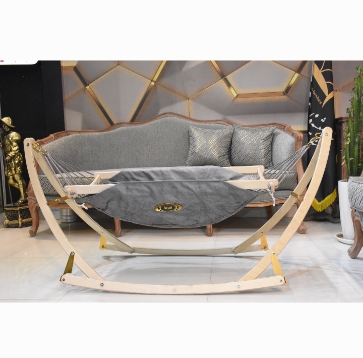 گهواره نوزاد مدل ننو چوبی