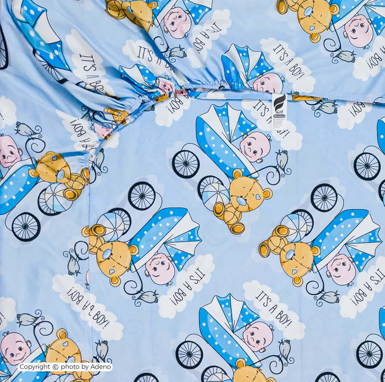 ملحفه کودک آدنو مدل Baby کد CH163 سایز 70x135 سانتی متر