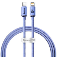 کابل تبدیل USB-C به لایتنینگ باسئوس مدل Crystal Shine Series طول 1.2 متر