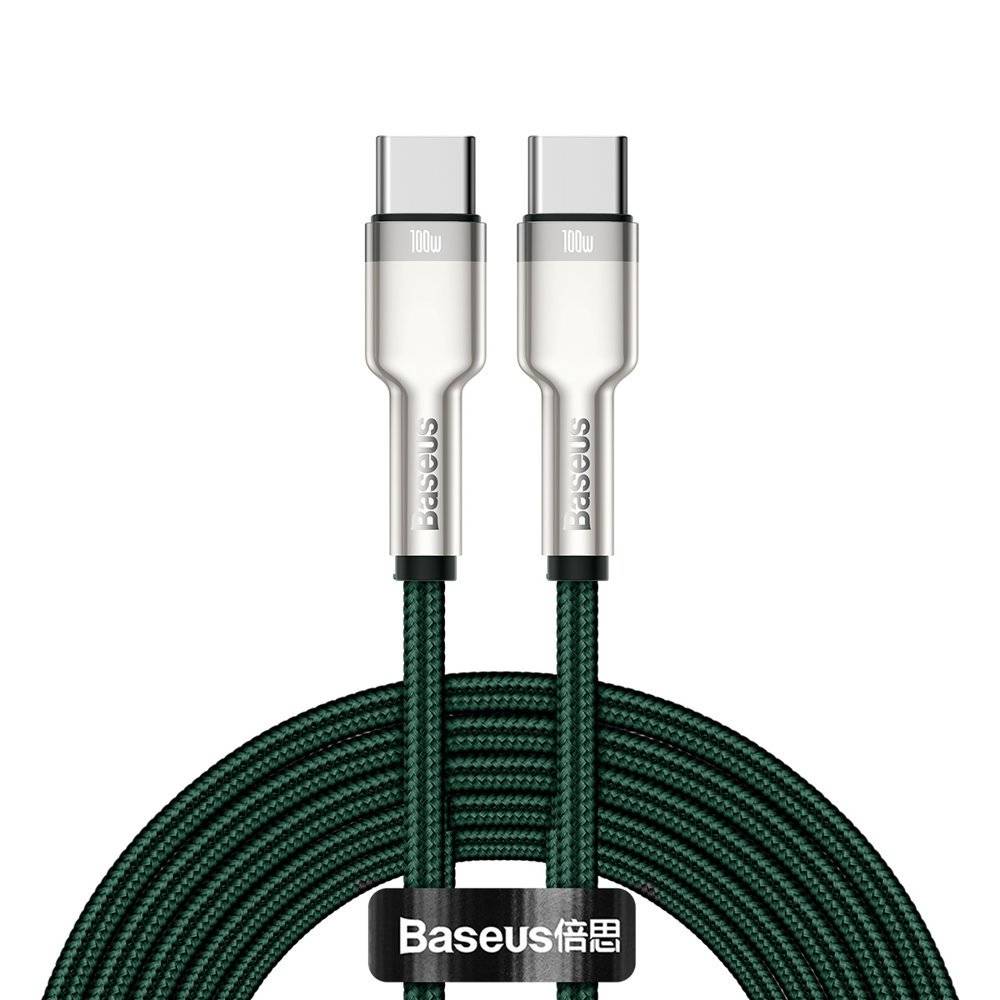 کابل تبدیل USB-C باسئوس مدل Metal Series 100W طول 2 متر