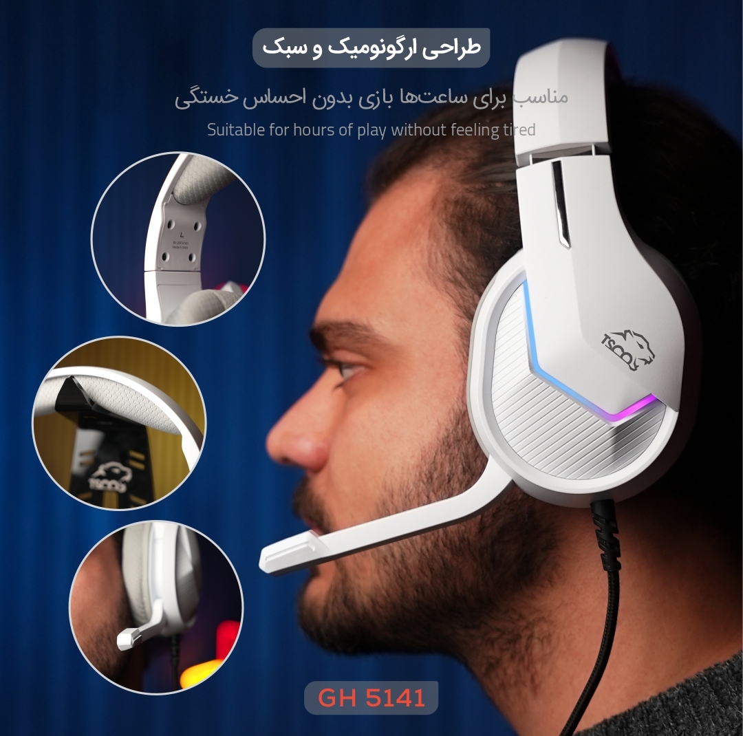 هدست گیمینگ تسکو مدل GH 5141 Zonyx RGB