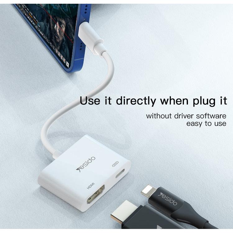 مبدل لایتنینگ به HDMI / لایتنینگ یسیدو مدل HM06