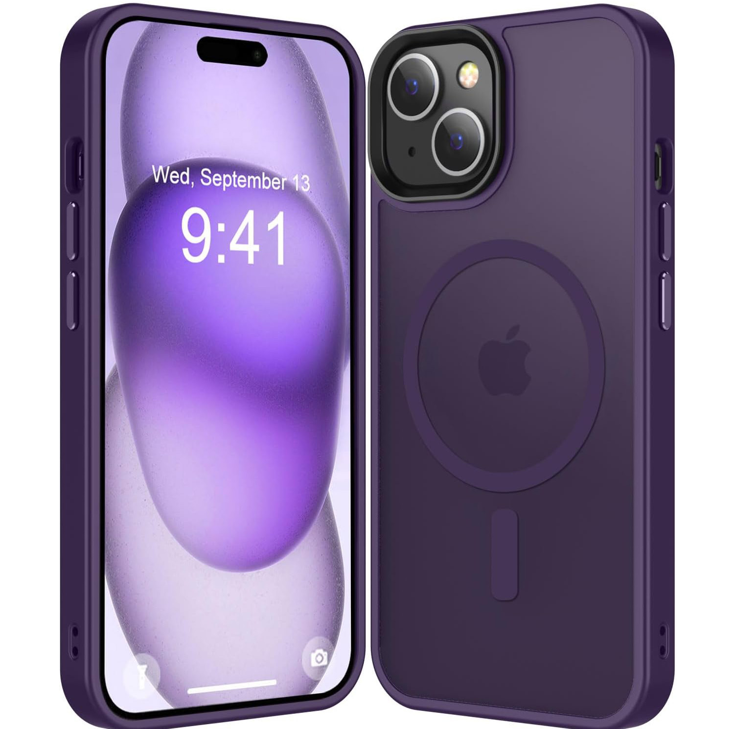 کاور بادی قاب مدل مگ سیف مات مناسب برای گوشی موبایل اپل iPhone 13