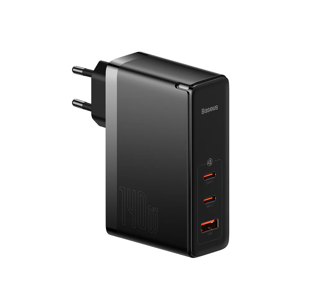 شارژر دیواری 140 وات باسئوس مدل GaN5 Pro Fast Charge CCGP100201