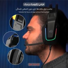 هدفون گیمینگ تسکو مدل  GH 5143 Phantomus RGB