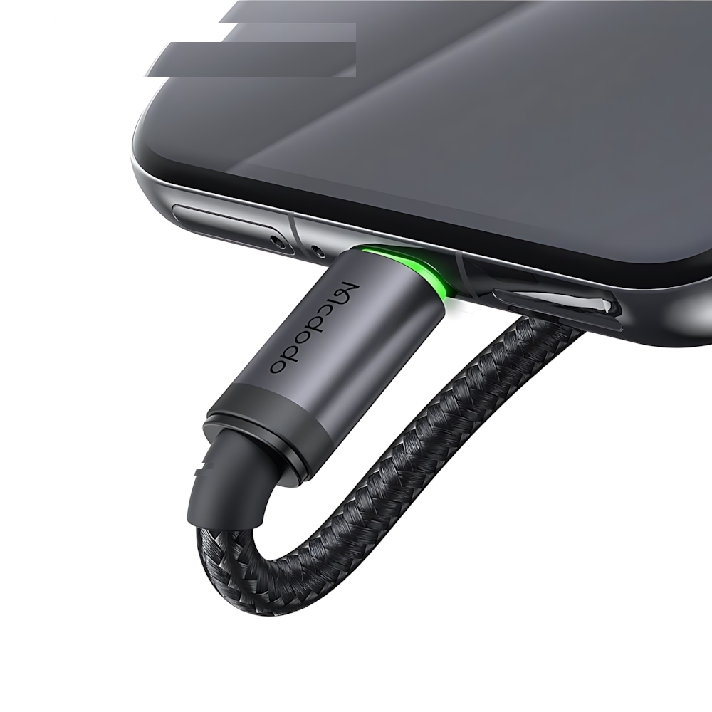 کابل تبدیل USB به USB-C مک دودو مدل MCCA396 LED Version طول 1 متر