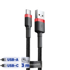کابل تبدیل USB به USB-C باسئوس مدل CATKLF-U91 Cafule طول 3 متر
