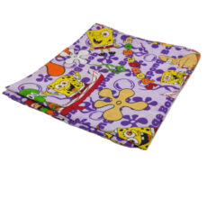 ملحفه کودک کد 109طرح باب اسفنجی سایز 140*240 سانتی متر