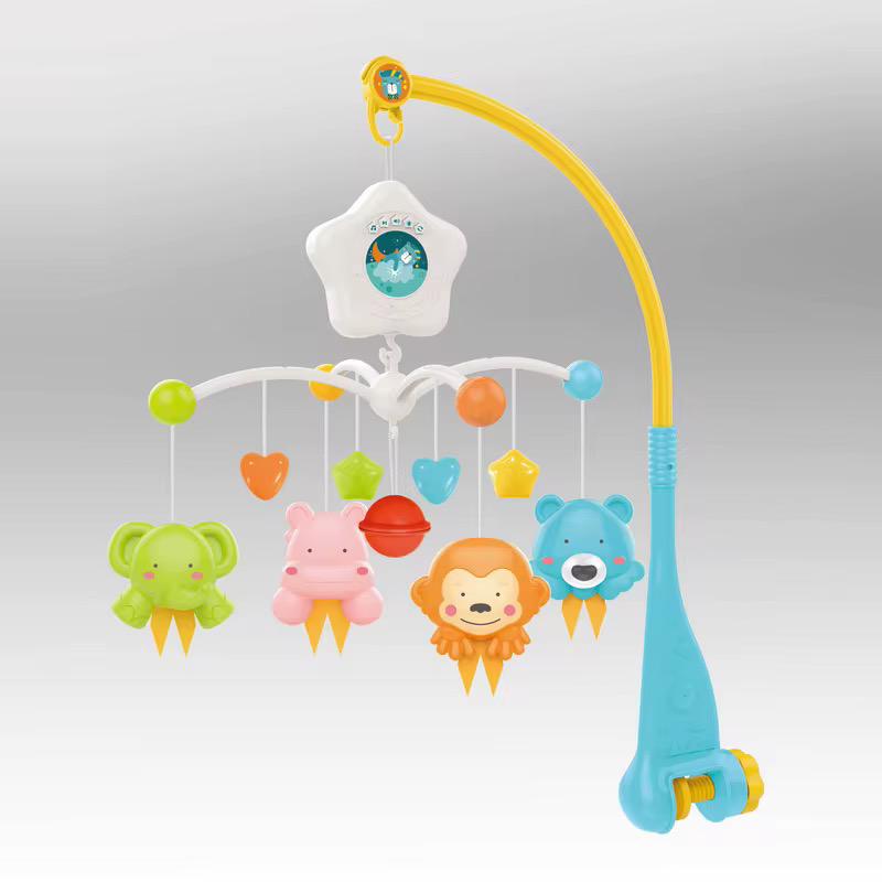آویز تخت کودک هانگر مدل حیوانات  موزیکال  کد 0308