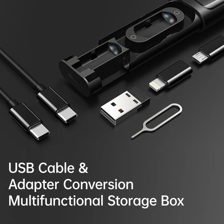 کابل تبدیل USB-C/USB به Lightning/USB-C/Micro USB مک‌ دودو مدل Box با طول 0.3 متر