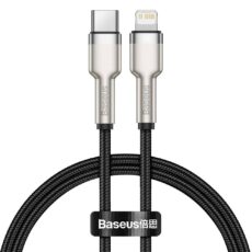 کابل تبدیل USB-C به لایتنینگ باسئوس مدل Cafule Metal 20W طول 1 متر