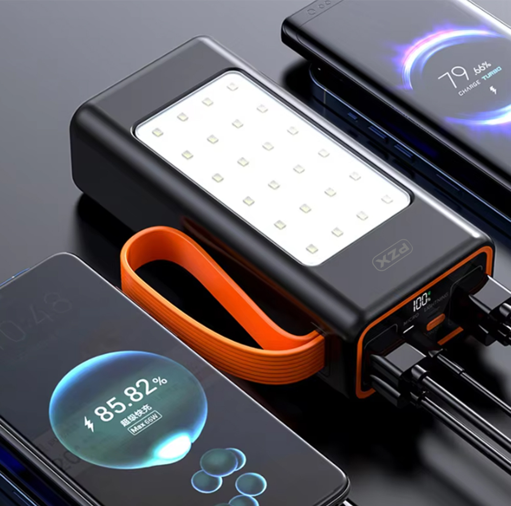 پاوربانک پی زد ایکس مدل V88 Fast Charge 22.5W ظرفیت 30000 میلی آمپر ساعت