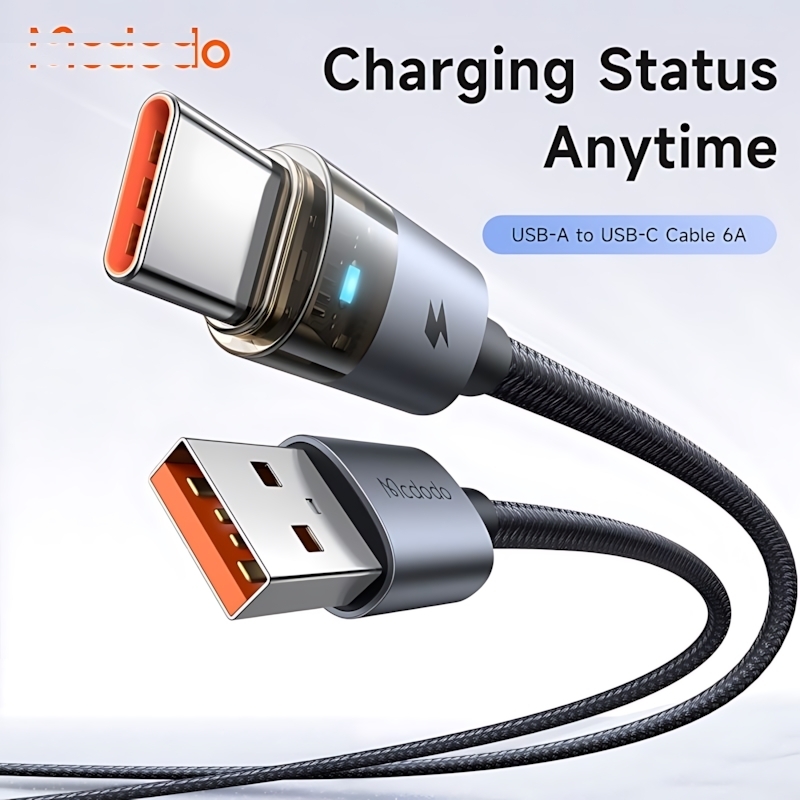 کابل تبدیل USB به USB-C مک دودو مدل CA-689 طول 1.2 متر
