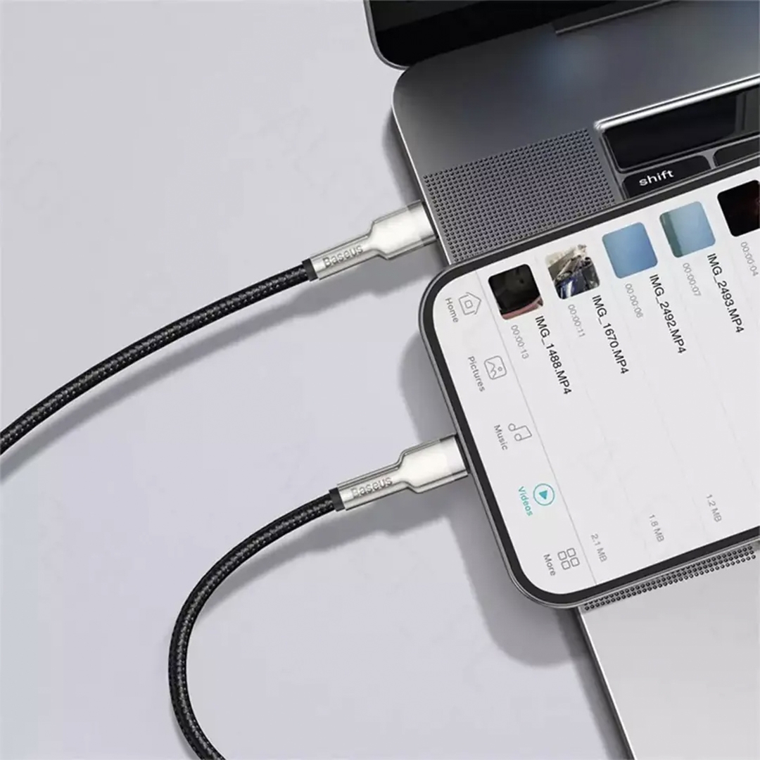 کابل تبدیل USB-C به لایتنینگ باسئوس مدل CAJK-B01 20W طول 2 متر