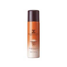 اسپری ضد آفتاب بی رنگ جی جون SPF50 مدل real مناسب انواع پوست حجم 100 میلی لیتر