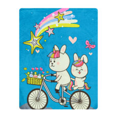 ملحفه میکرو کودک آدنو مدل Rainbow کد MC11 سایز 100x150 سانتی متر