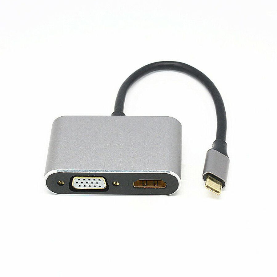مبدل USB-C به HDMI/VGA کی نت مدل K-COUC30HV