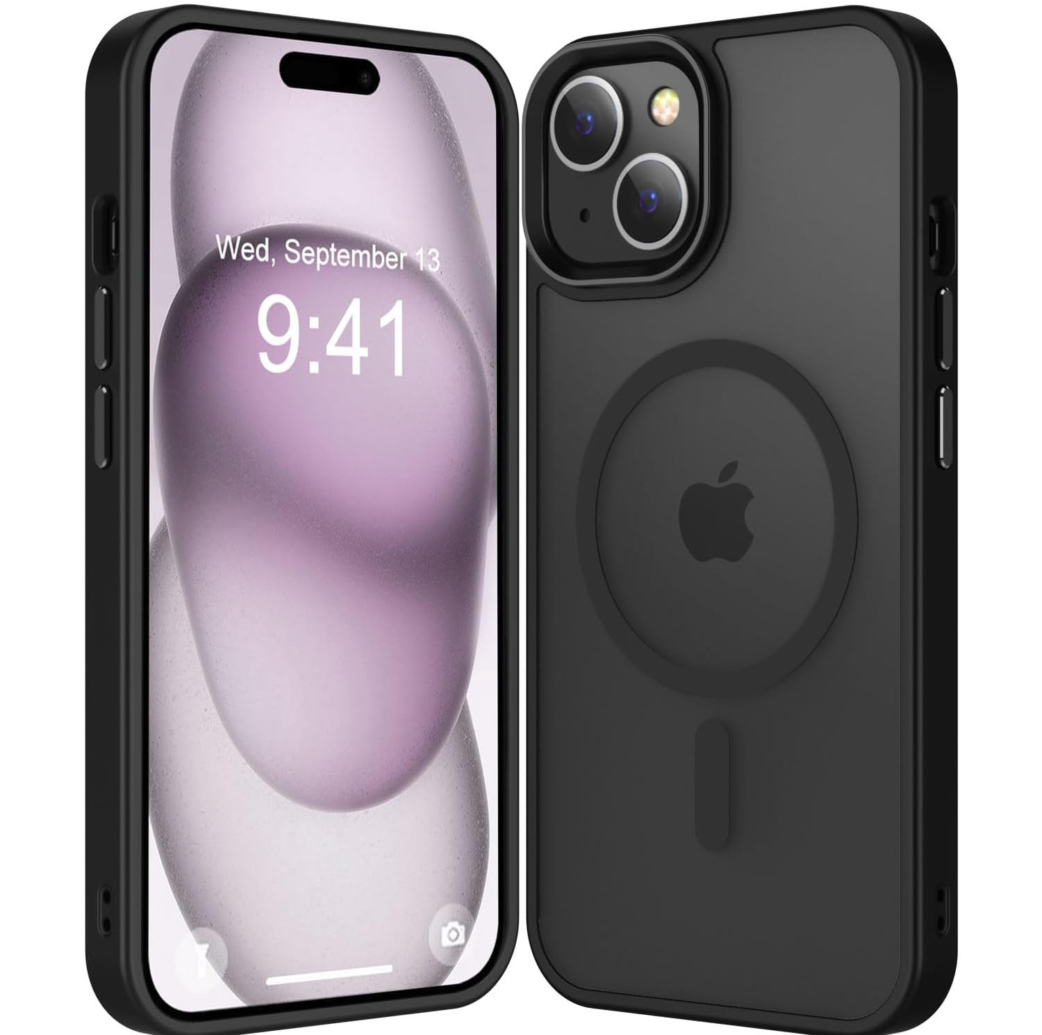 کاور بادی قاب مدل مگ سیف مات مناسب برای گوشی موبایل اپل iPhone 13