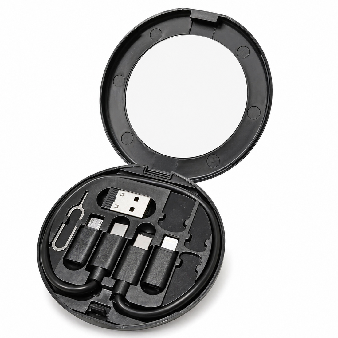 کابل تبدیل USB-C/USB به Lightning/USB-C/Micro USB هاردرون مدل TCRA 1600 طول 0.3 متر