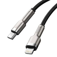 کابل تبدیل USB-C به لایتنینگ باسئوس مدل Cafule Metal 20W طول 1 متر