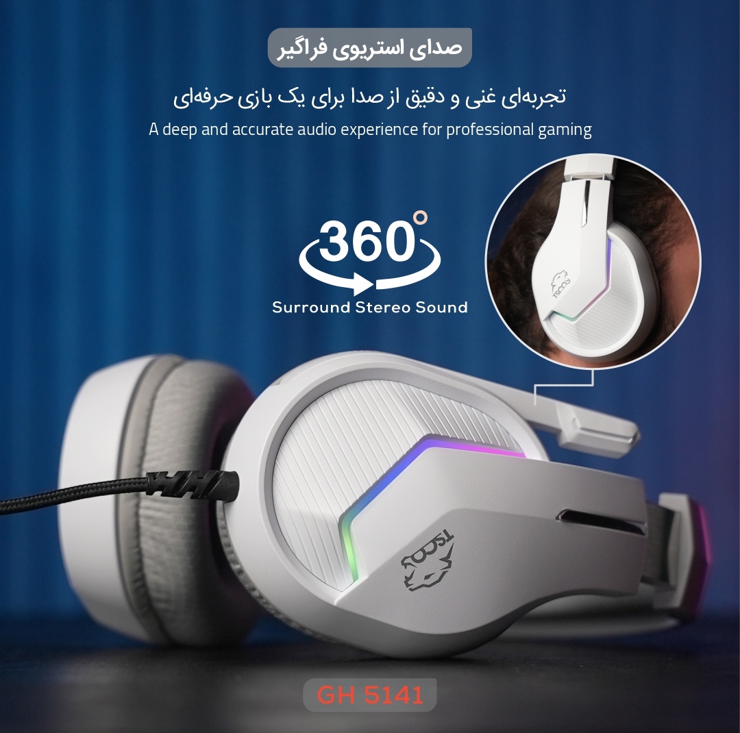 هدست گیمینگ تسکو مدل GH 5141 Zonyx RGB