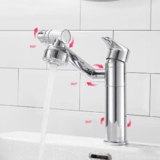 شیر روشویی مدل تلسکوپی 360 درجه
