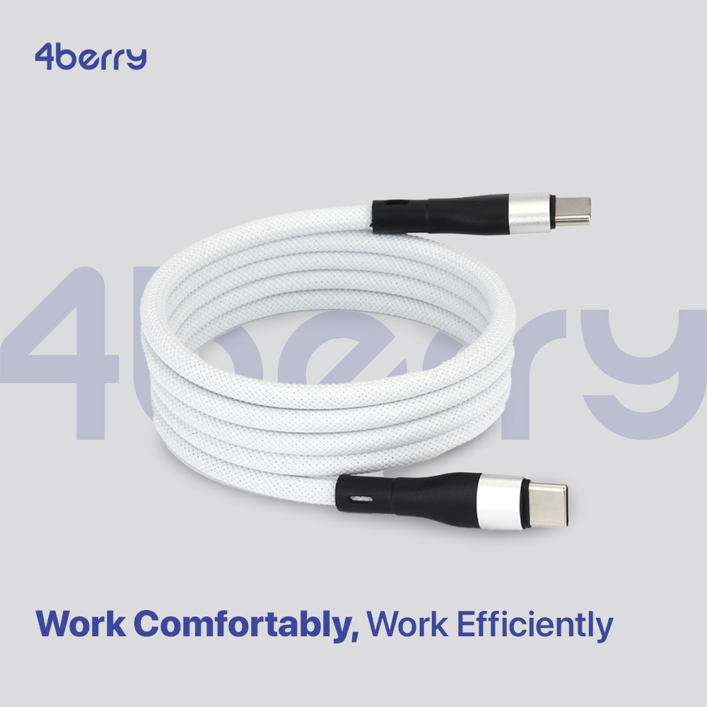 کابل USB-C فوربری مدل Magnetic KS-CC01-60W طول 1 متر