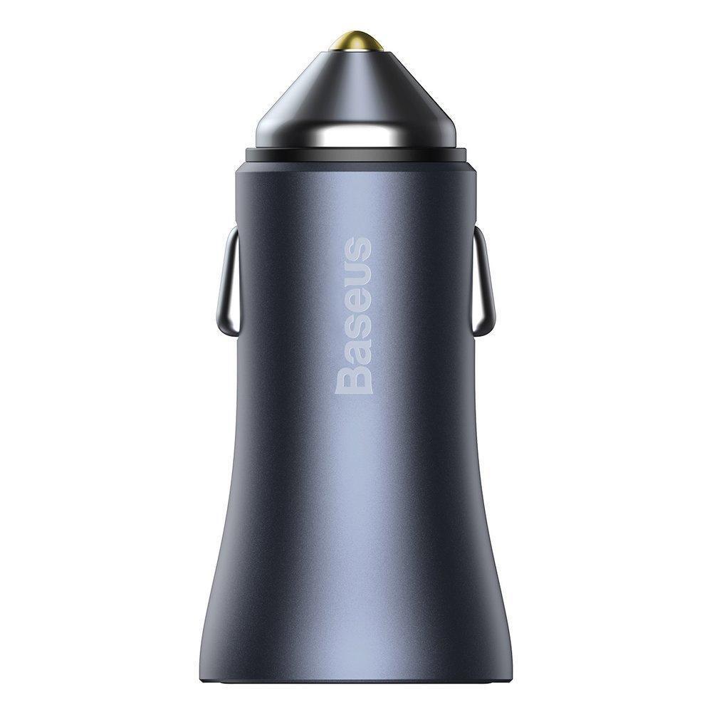 شارژر فندکی باسئوس مدل tzccjd-0g به همراه کابل تبدیل USB-C