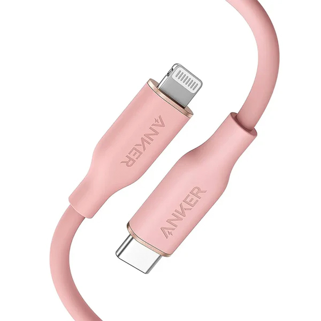 کابل تبدیل USB-C به لایتنینگ انکر مدل Power Line III Flow A8662 طول 0.9 متر