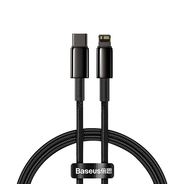 کابل تبدیل USB-C به لایتنینگ باسئوس مدل CATLWJ-01 20W طول 1متر